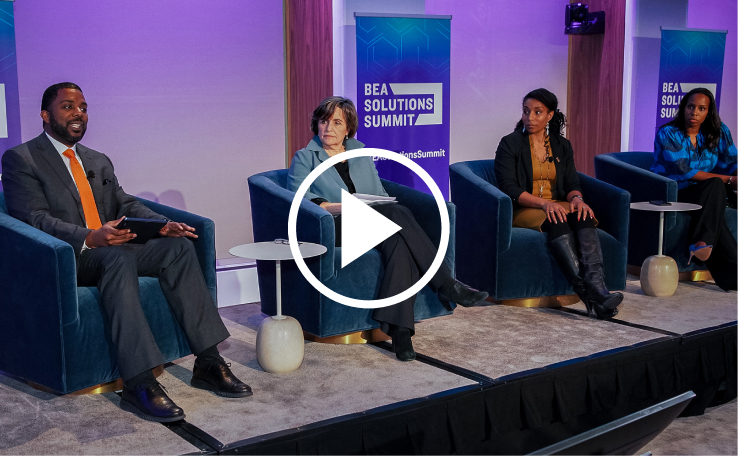 Vice President Kamala Harris addresses the BEA Solutions Summit
